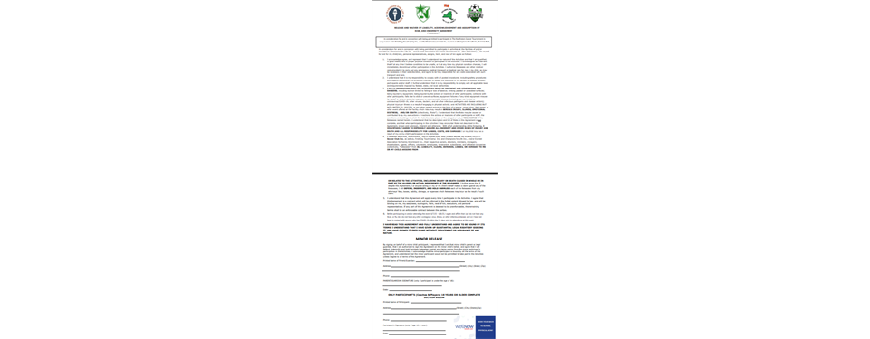 2025 Mandatory Player Waiver Form